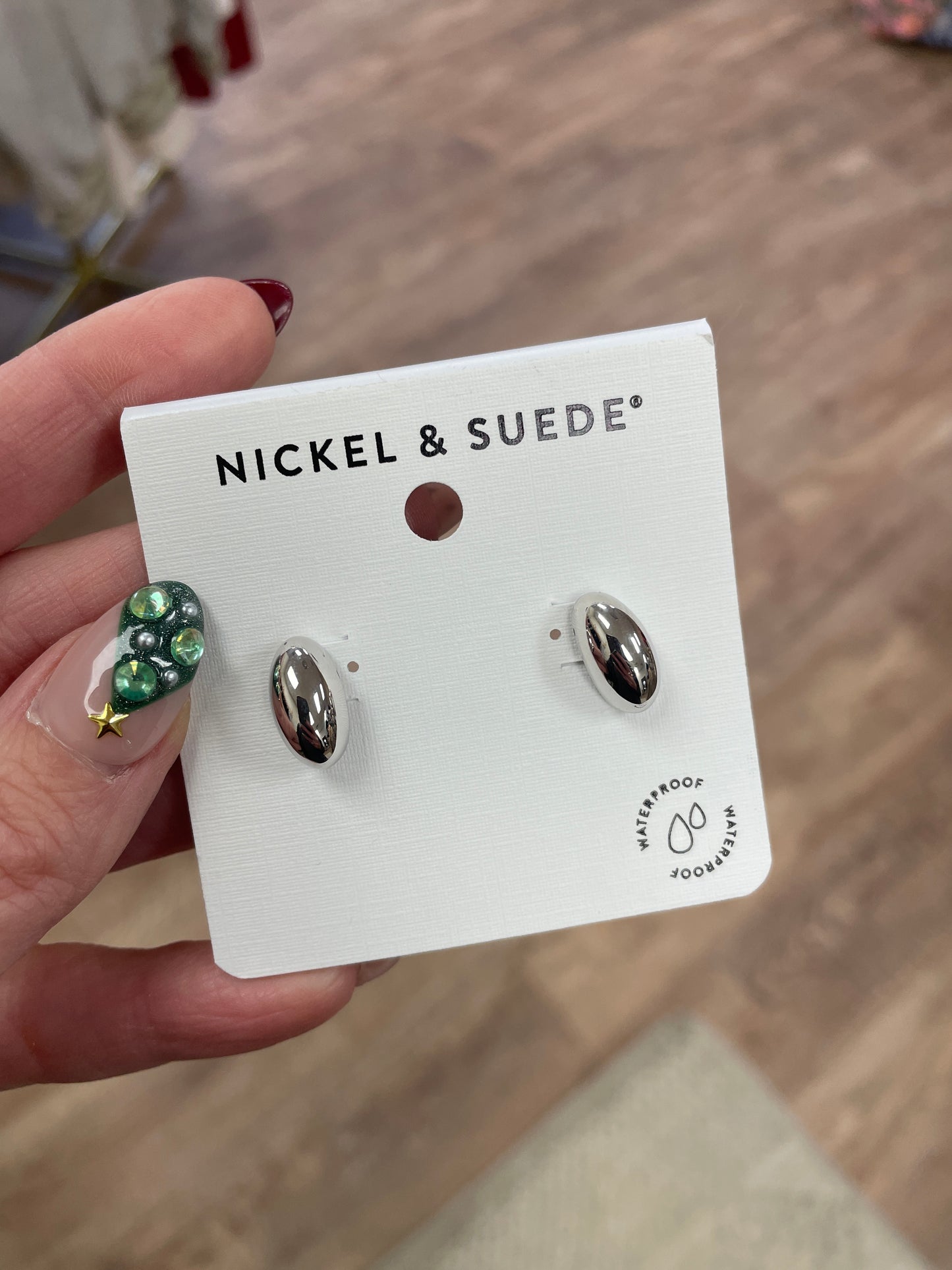 Silver Dome Earrings