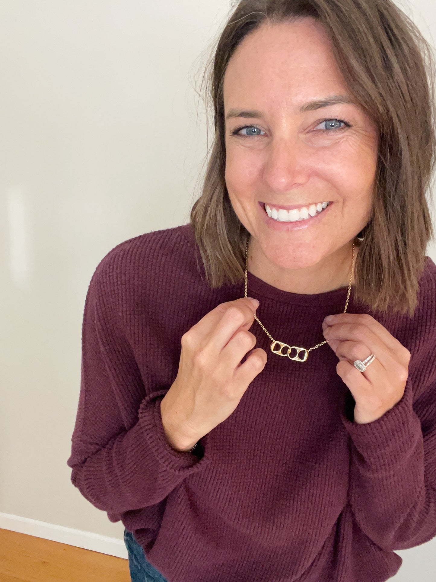 Gold Soda Tab Necklace