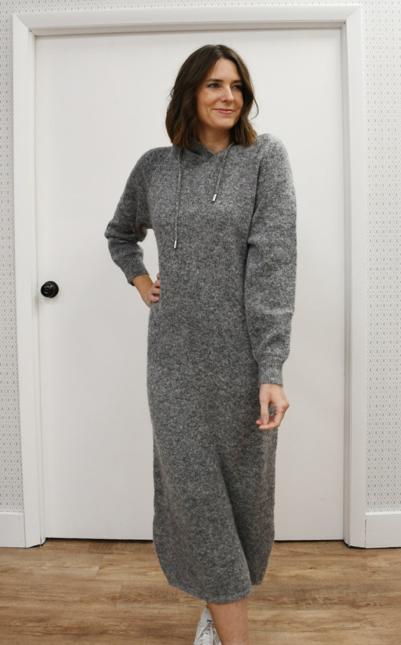 Charcoal Hoodie Shift Dress Charcoal Hoodie Shift Dress