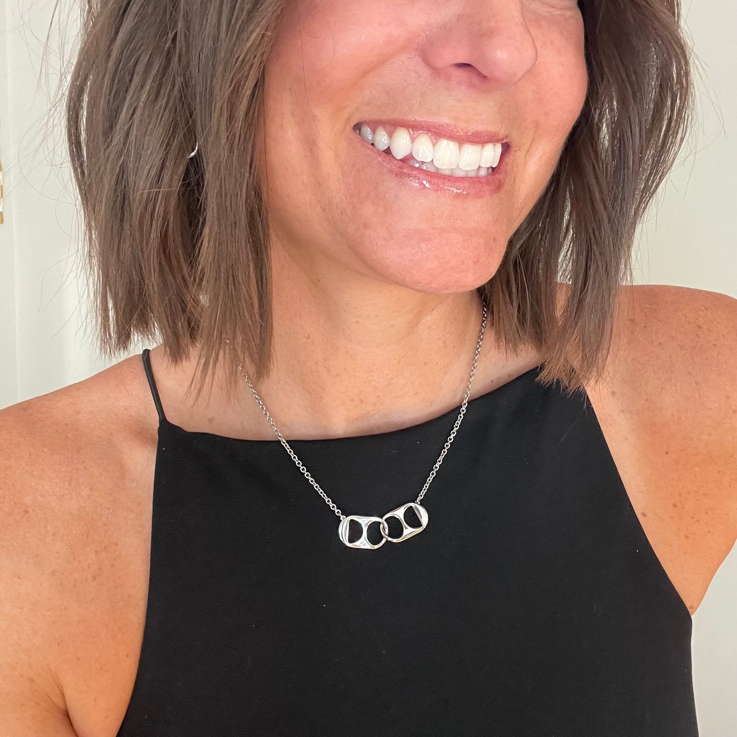 Silver Soda Tab Necklace