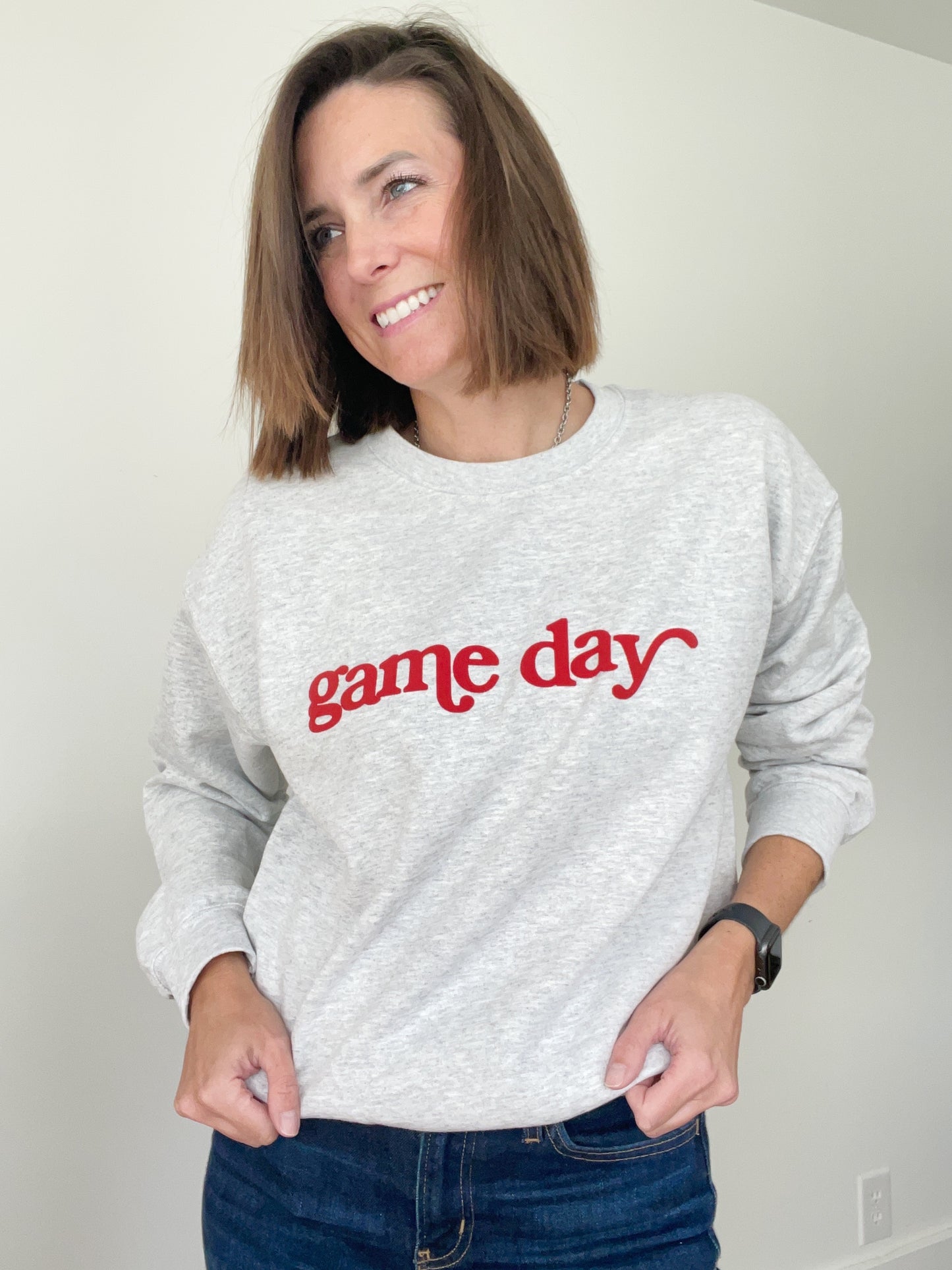 Game Day Puff Crew Sweatshirt