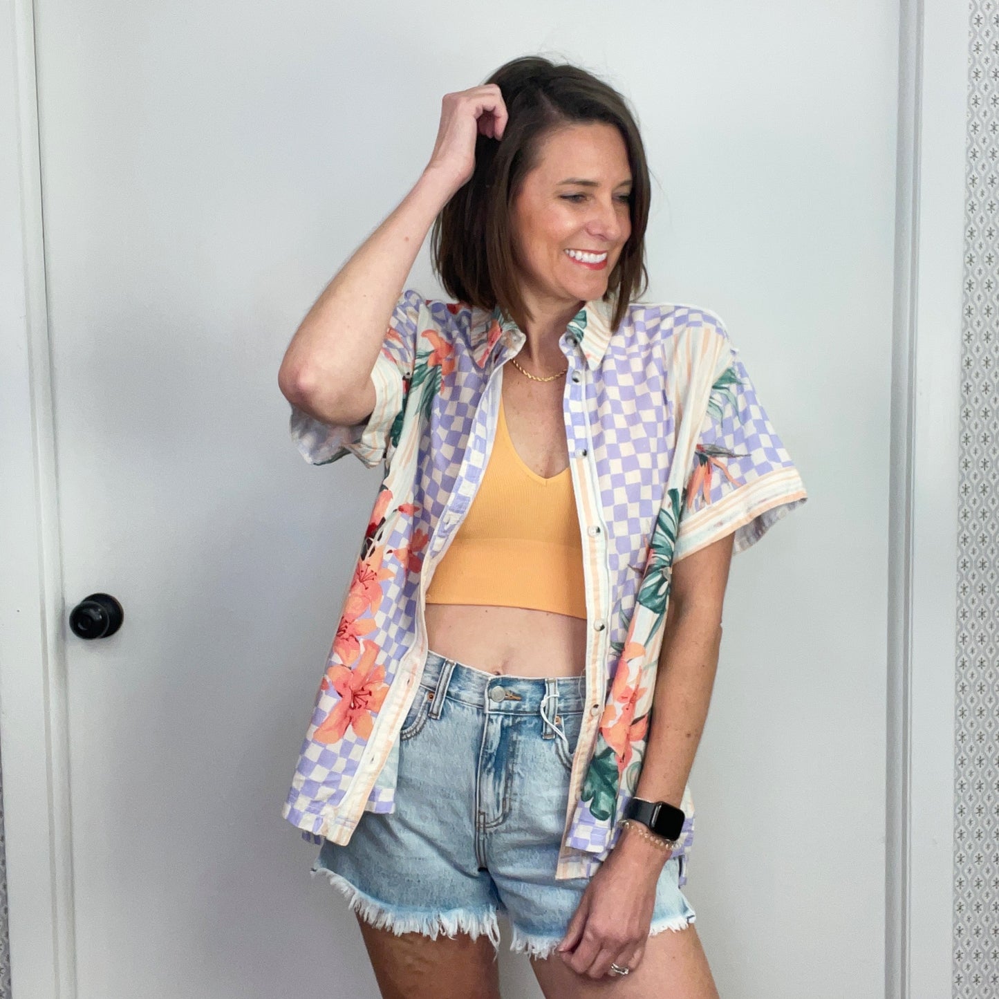 Free People Retro Tropics Shirt