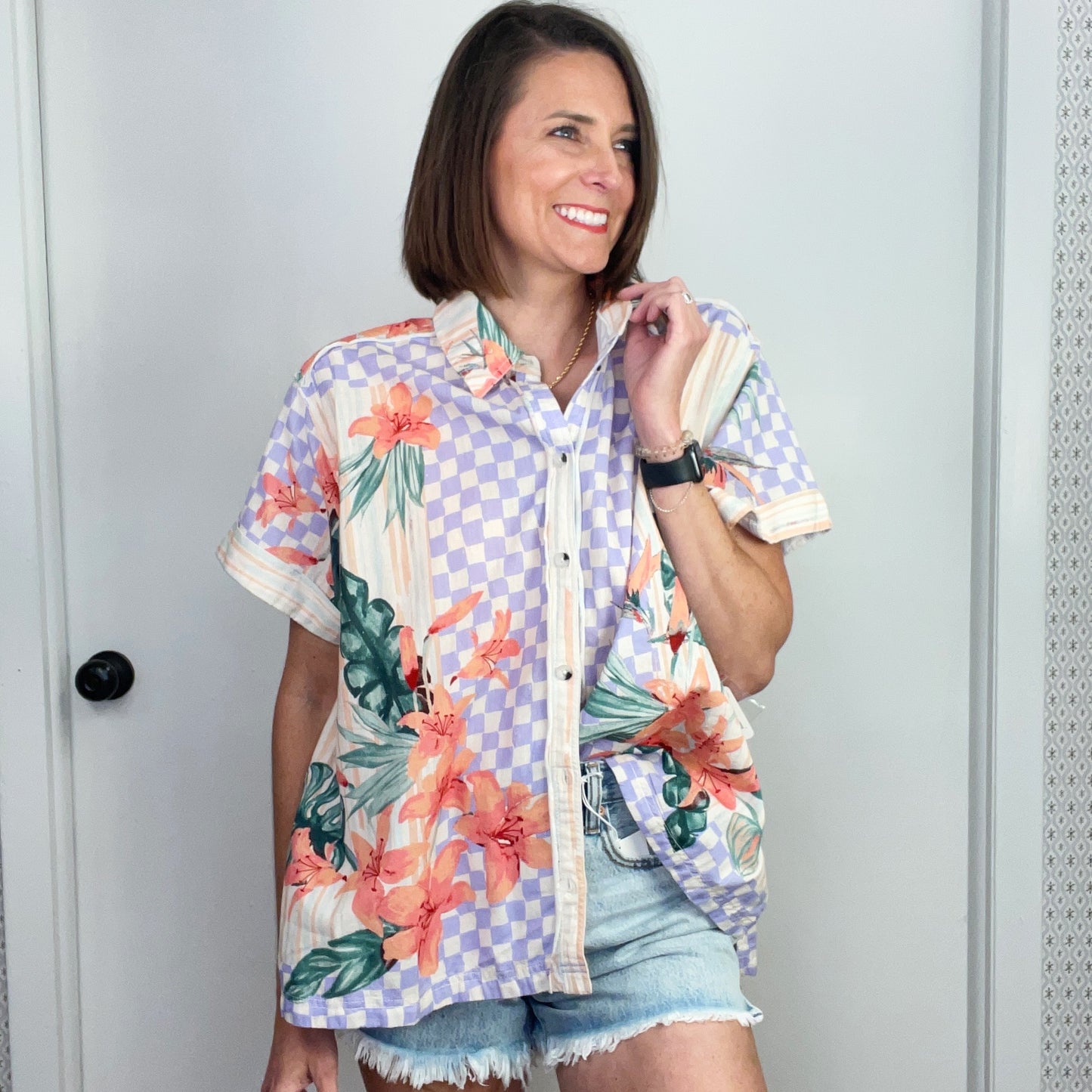 Free People Retro Tropics Shirt