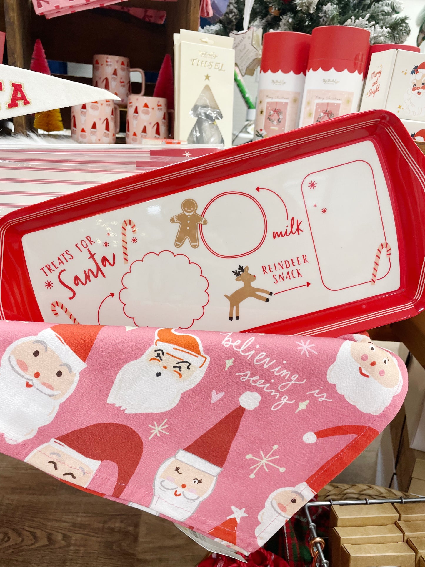 Believe Santa Cookie Mini Melamine Tray