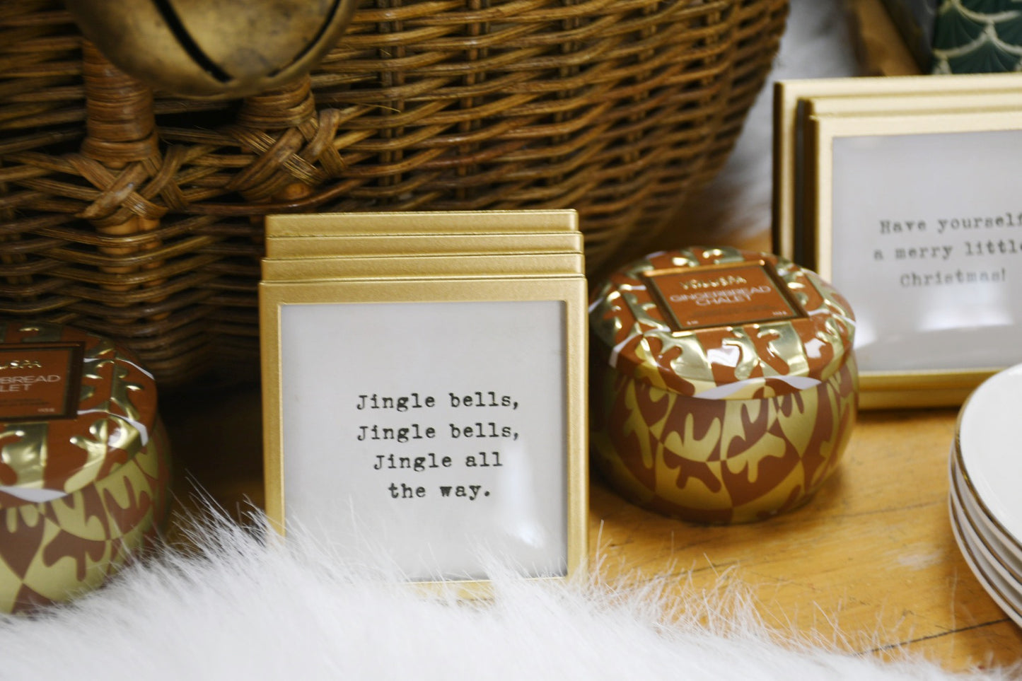 Metal and Glass with Easel and Sayings, small