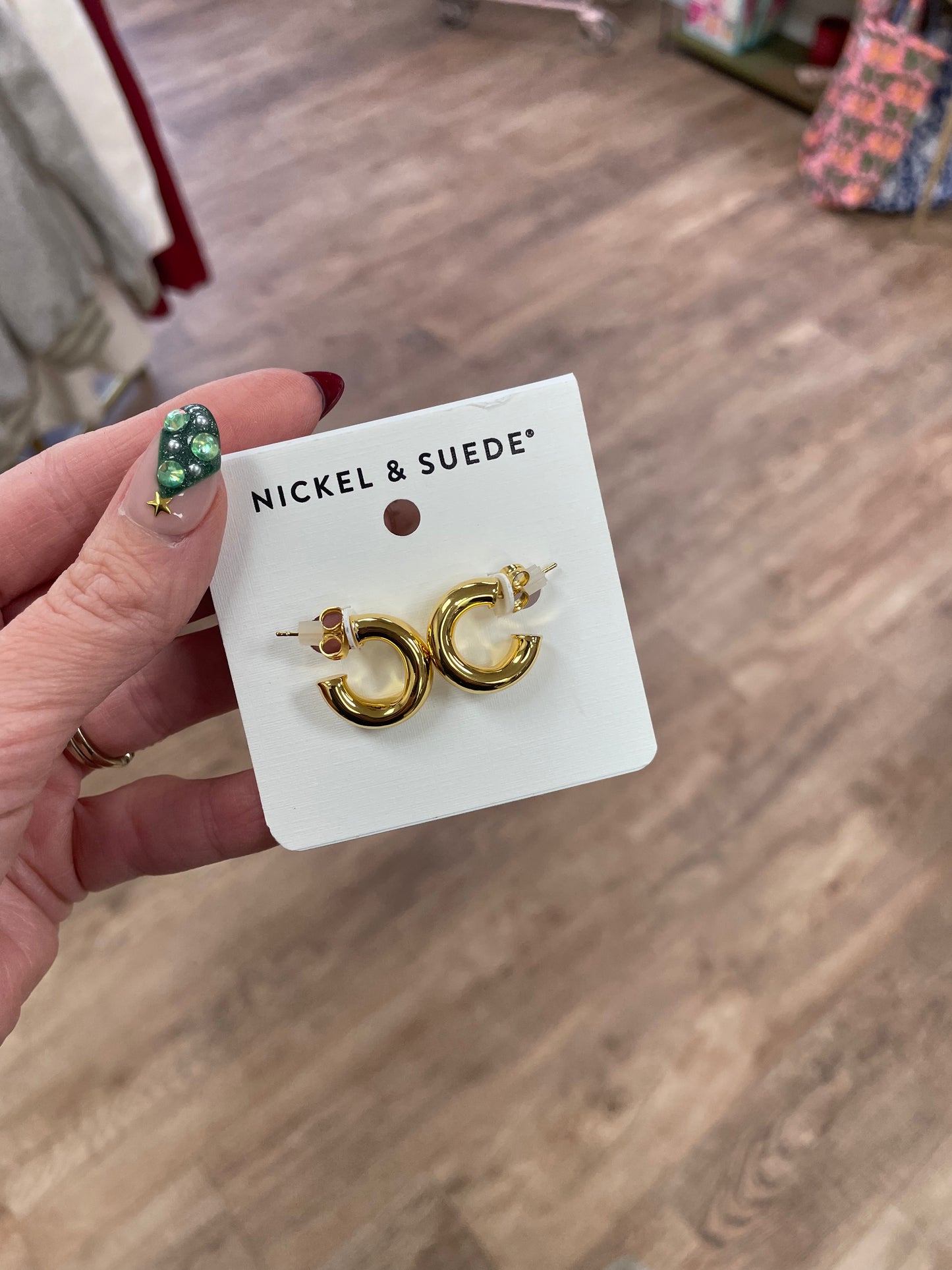 Gold Hollow Statement Earrings