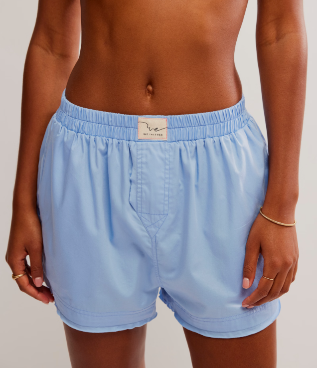 Free People Placid Blue Day to Day Boxer