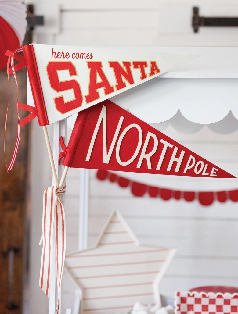 Felt Santa Pennant Flag