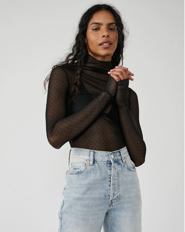 Free People On the Dot in Black