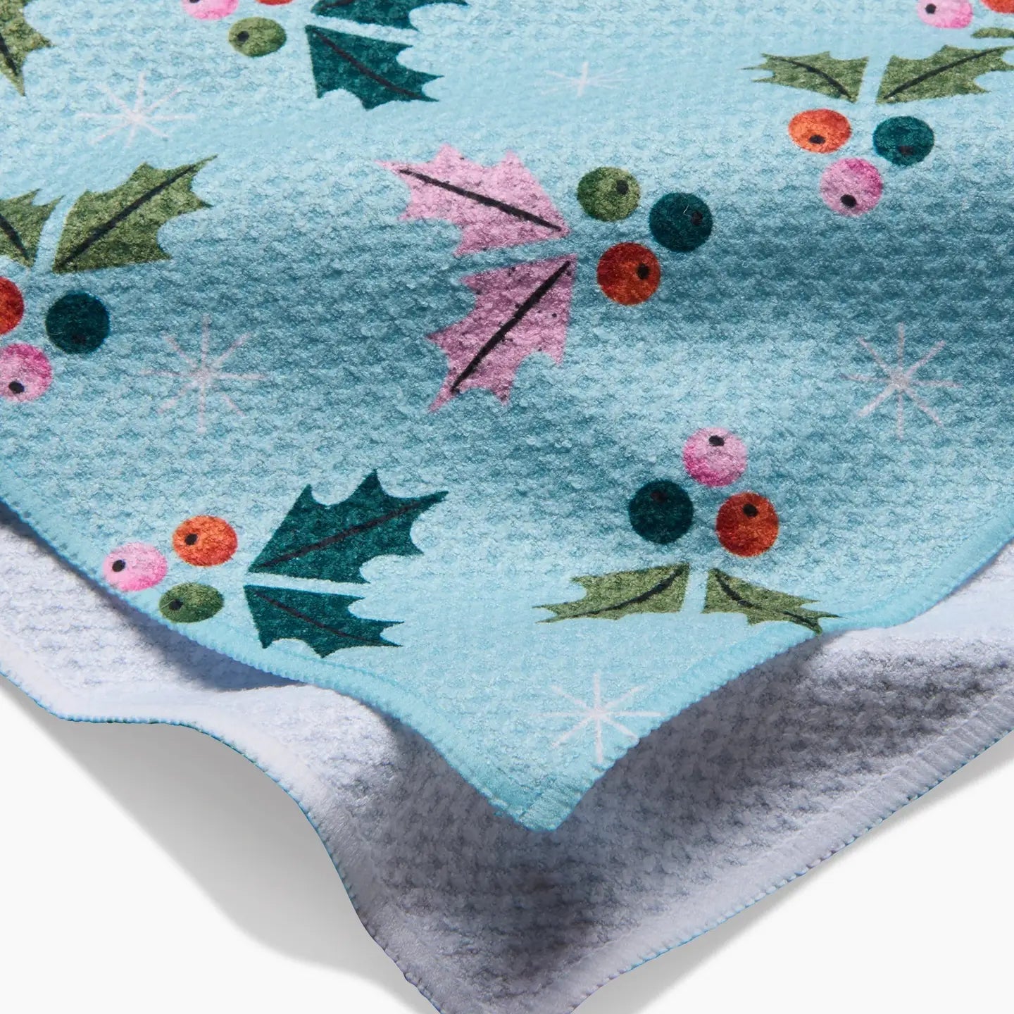 Geometry Berries Mint Kitchen Tea Towel