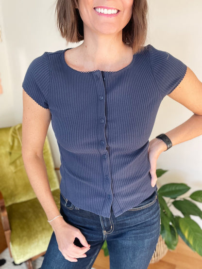 Free People Most Wanted Cardi in Navy