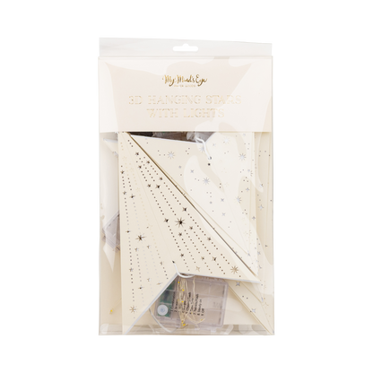 CHR1311 - Light Up Paper Stars - set of 3
