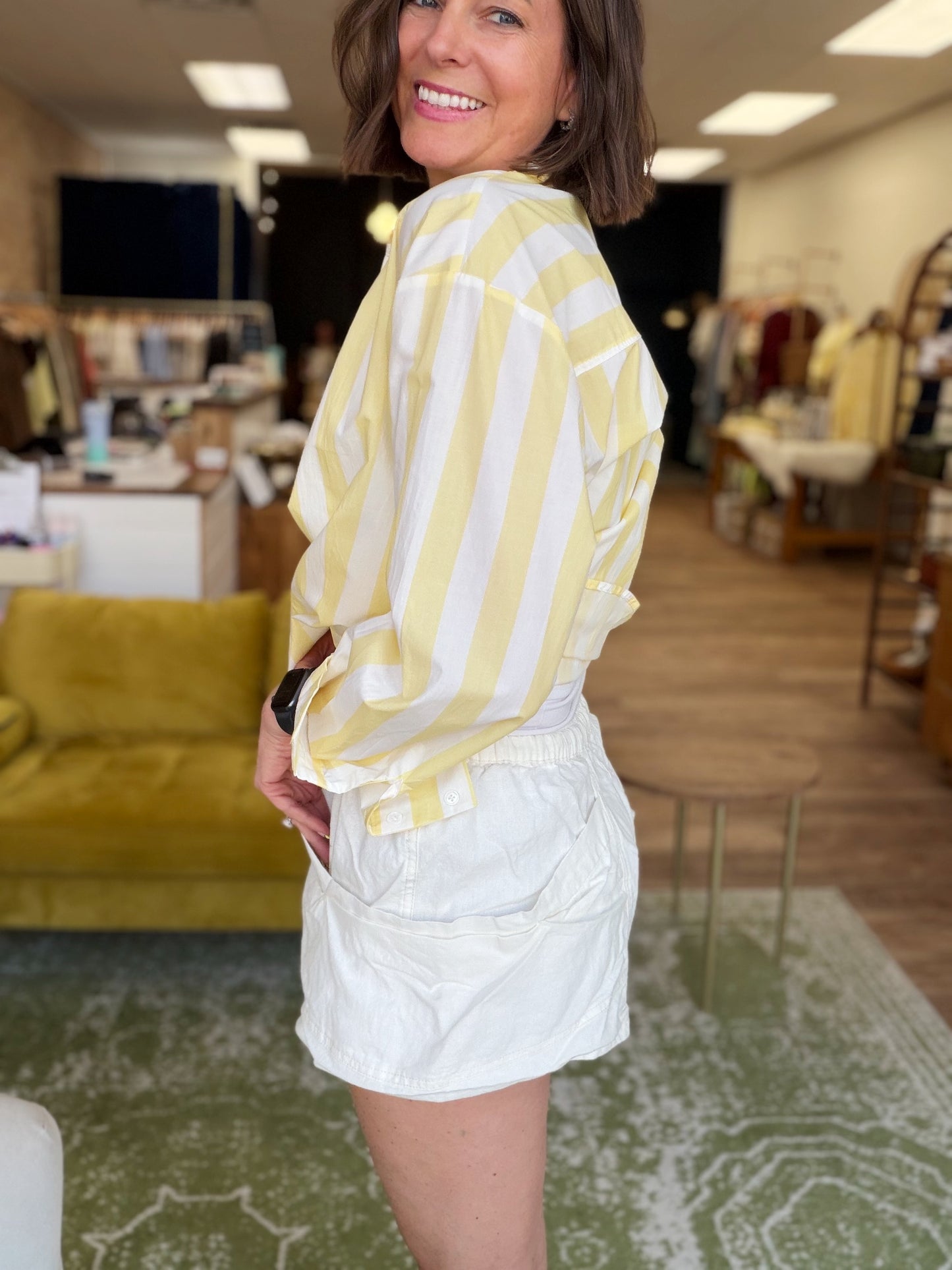 Free People Good Fortune Short in Sugar Swizzle