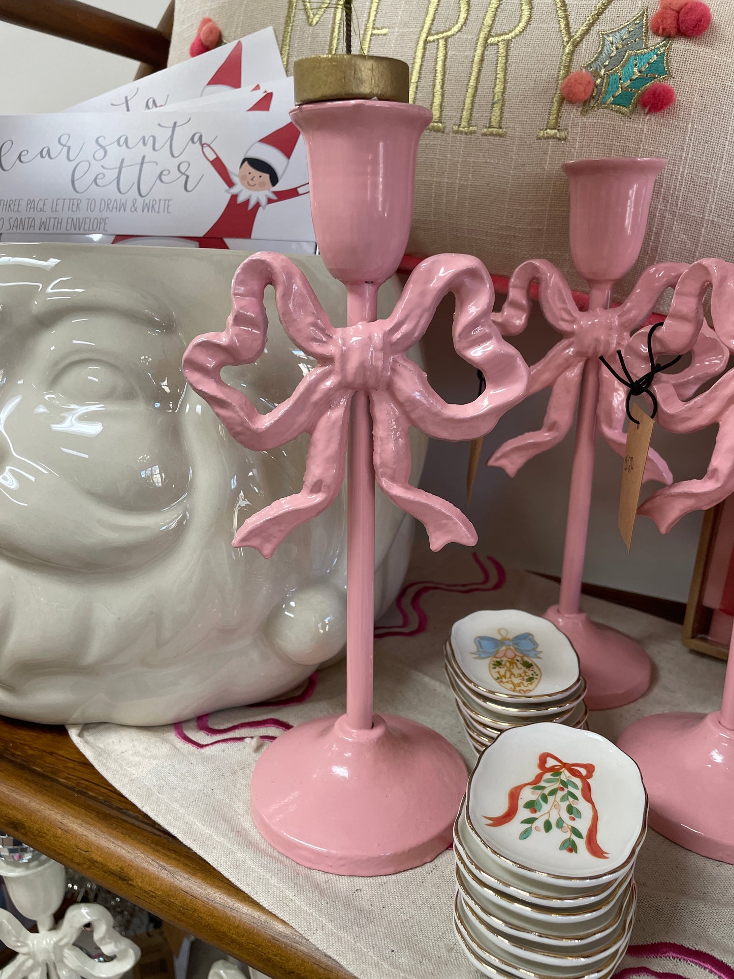 Cast Iron Bow Taper Holder