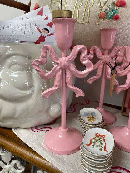 Cast Iron Bow Taper Holder