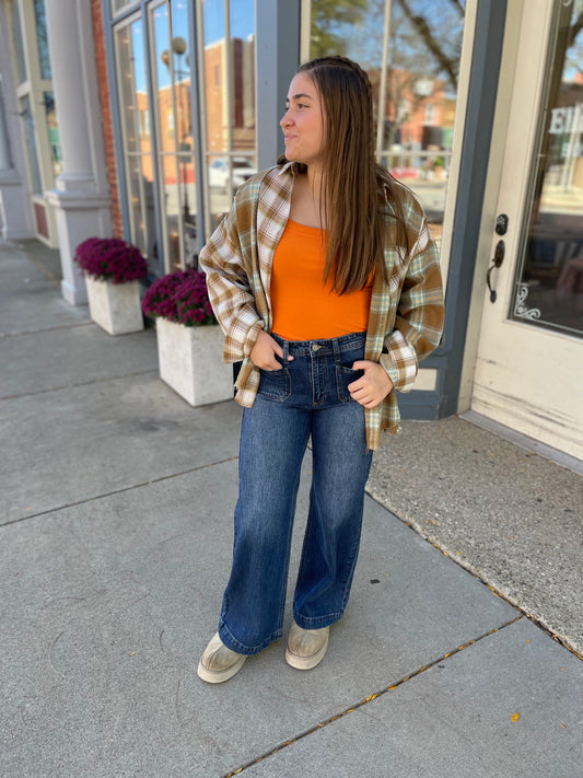 Brown Noelle Flannel Shirt