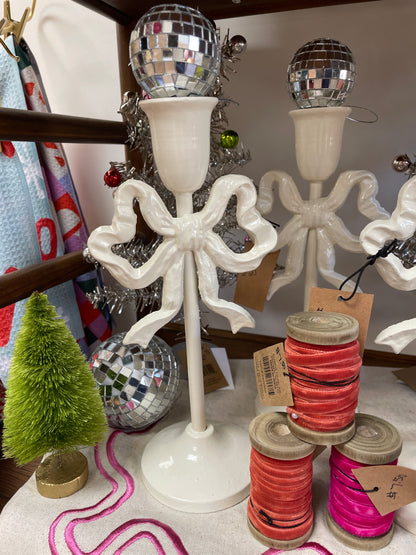 Cast Iron Bow Taper Holder