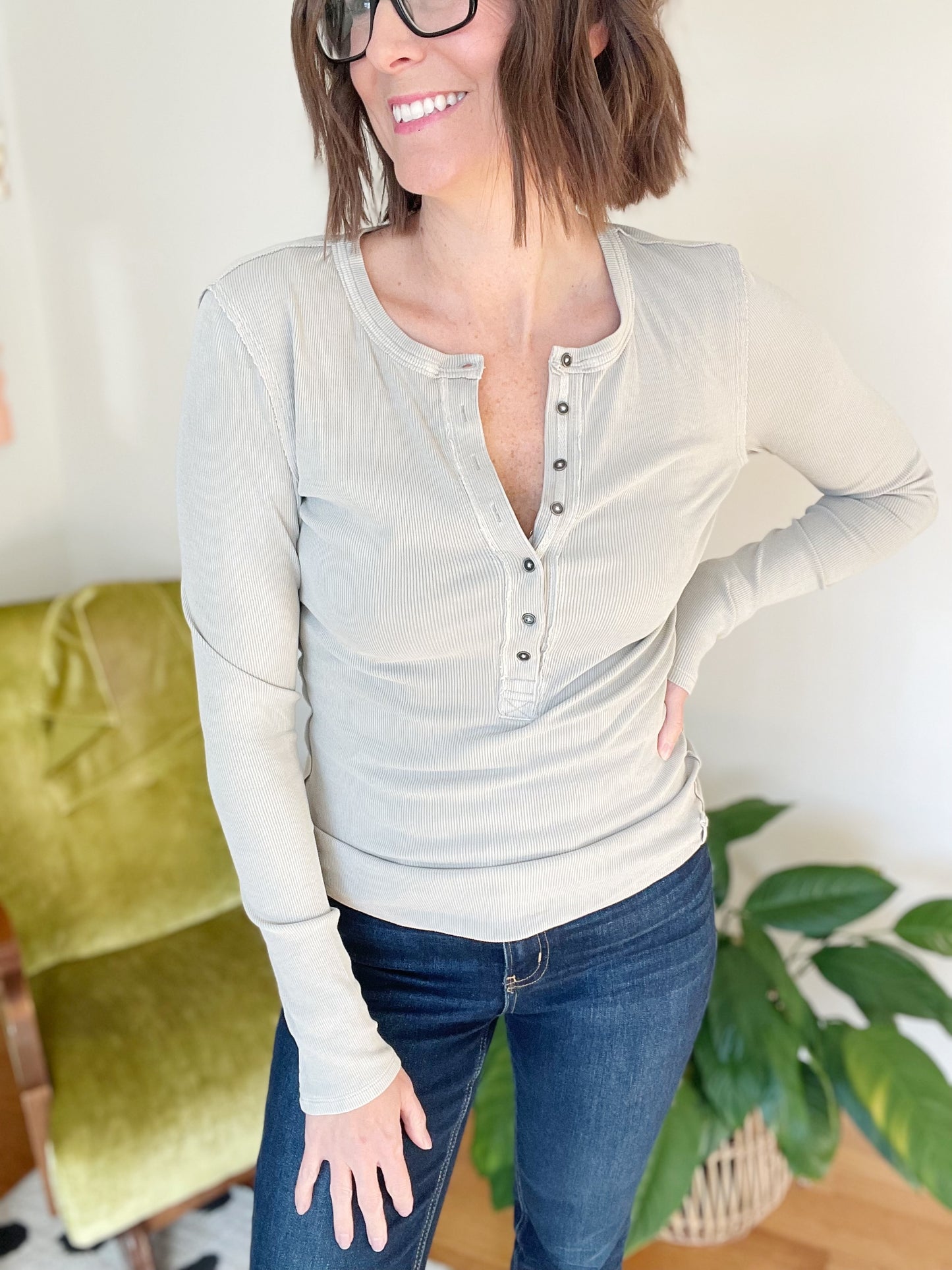 Free People Jamie Henley in Quiet Grey