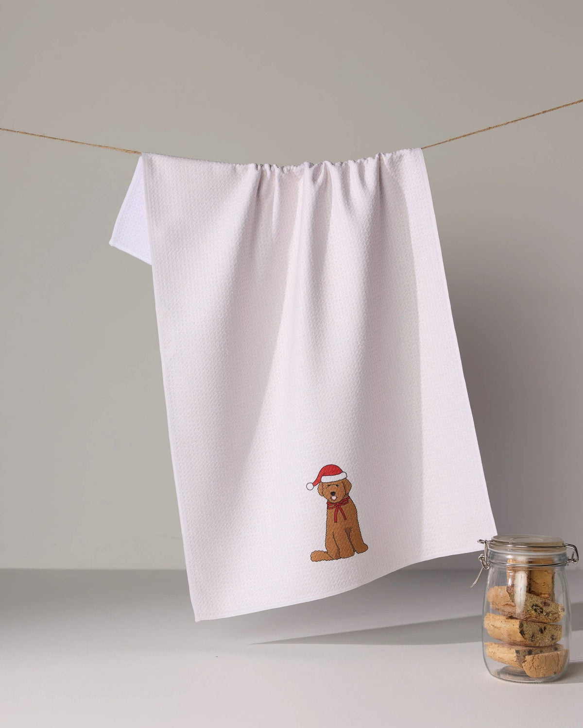 Merry Doodle Tea Towel