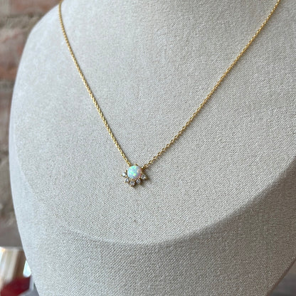 Gold and Opal Juno Necklace