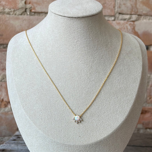 Gold and Opal Juno Necklace