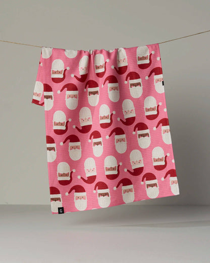 Jolly Santas Luxe Kitchen Towel