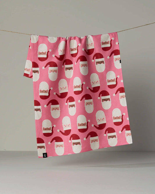 Jolly Santas Luxe Kitchen Towel