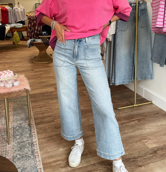 Light Denim Utility Pant