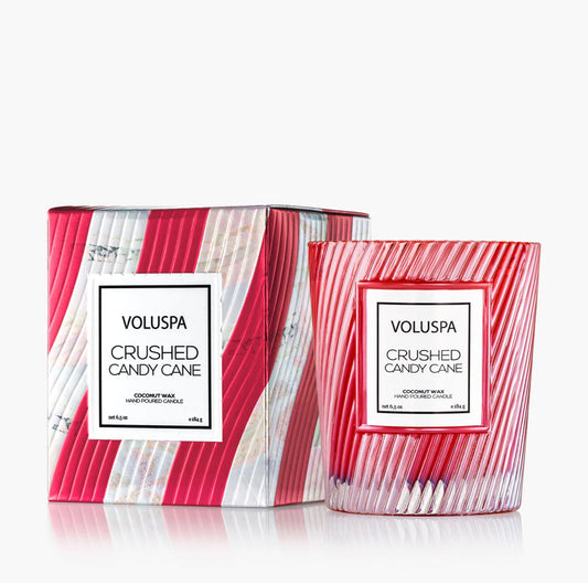 Voluspa Crushed Candy Cane 6.5oz Classic Candle