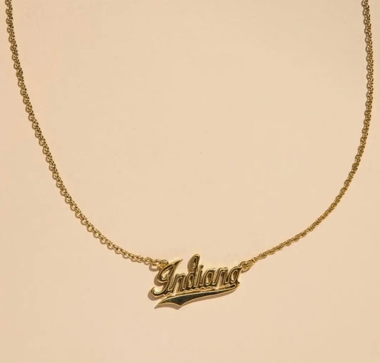 Indiana University Script Necklace