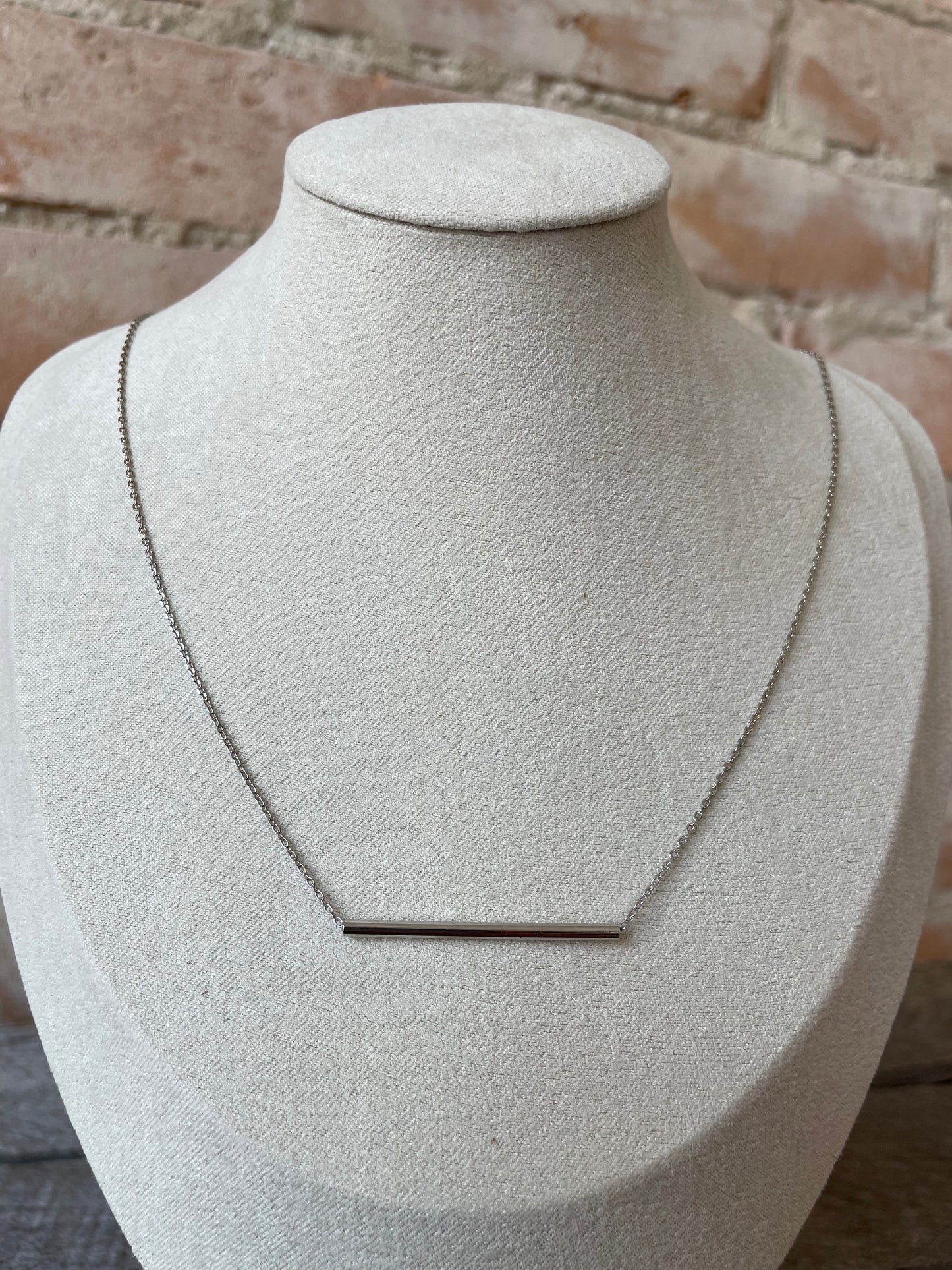 Silver Serra Pipe Necklace