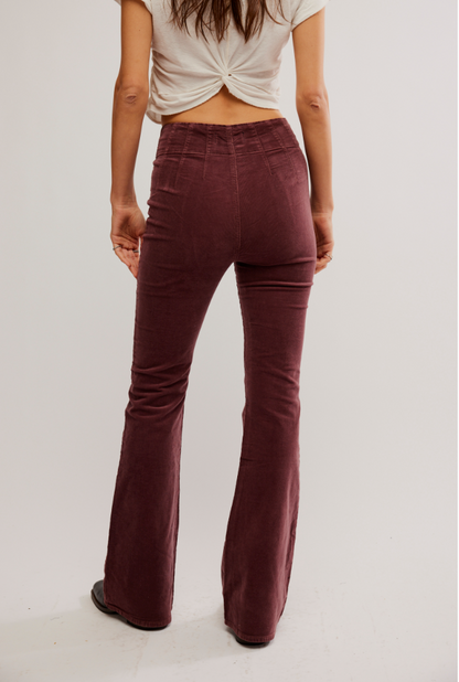 Free People Chocolate Truffle Jayde Corde Flare