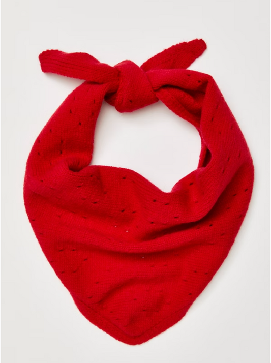 Free People Red Essential Triangle Scarf