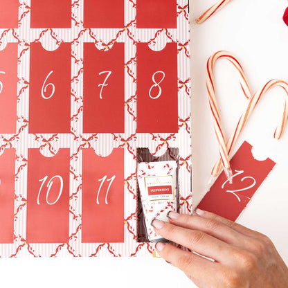 Peppermint Toile 12-Day Hand Cream Advent Calendar