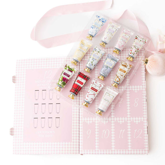 Sugarplum Gingham 12-Day Hand Cream Advent Calendar