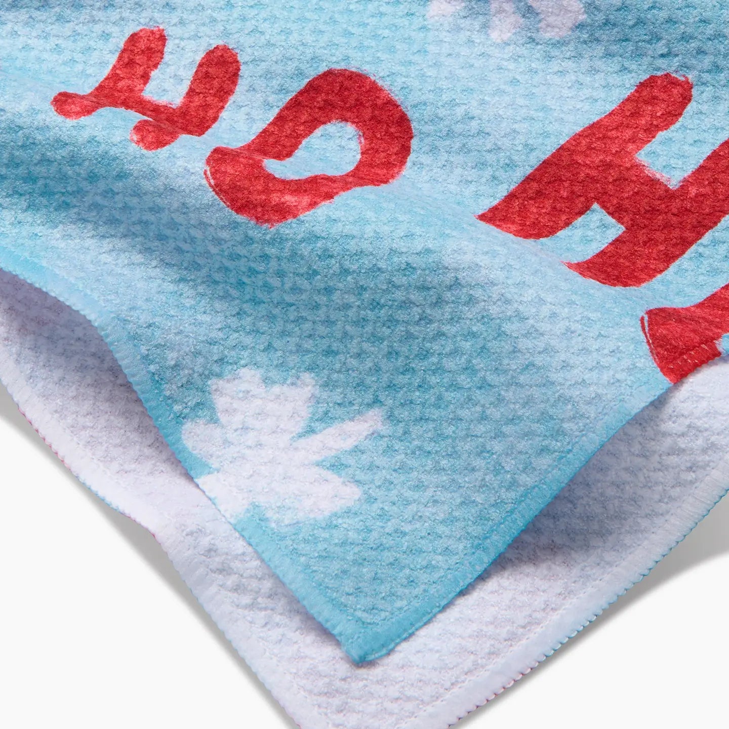 Geometry Merry Santa Claus Kitchen Tea Towel