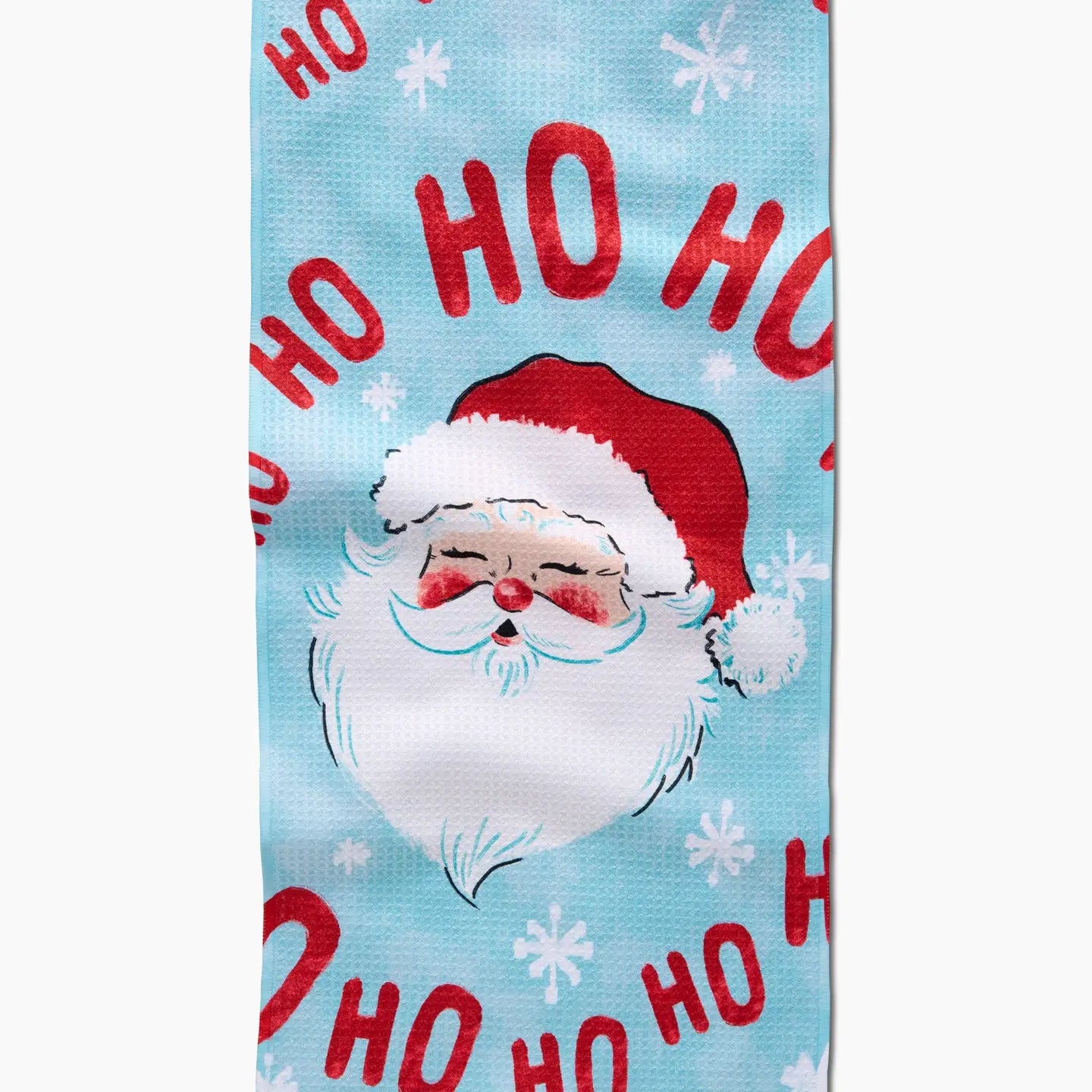 Geometry Merry Santa Claus Bar Towel
