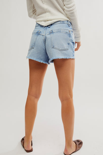 We the Free Now or Never Denim Short in Moon Child