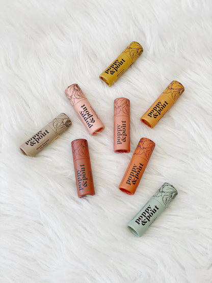 Poppy & Pout Lip Balms